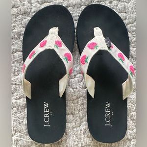 JCREW flip-flops like new!